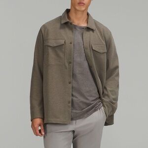 Lululemon Gridliner Fleece Overshirt Brown Men’s Small